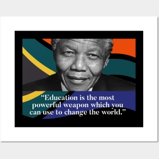 Nelson Mandela - Learn and teach Posters and Art